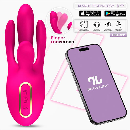 Derek Vibrador con Movimiento Finger 3 Motores y APP