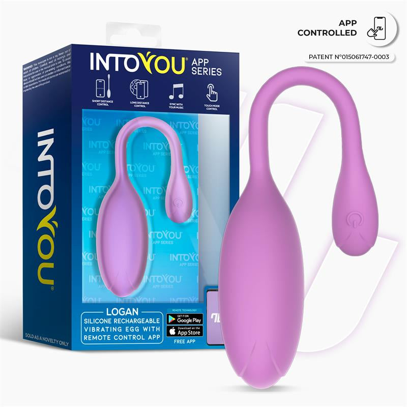 Logan Huevo Vibrador con APP Unibody Púrpura