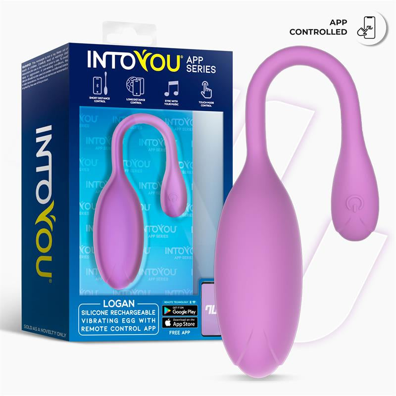 Logan Huevo Vibrador con APP Unibody Púrpura