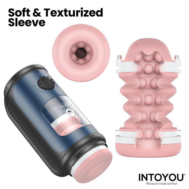 Tenkro Masturbador con Thrusting y Calor USB-C