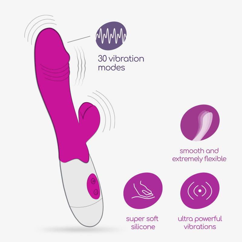 Lollipop Vibrador con Estimulador Clítoris + Regalos Lubricante Base de Agua