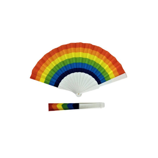 Abanico Madera Bandera Arcoíris Pride