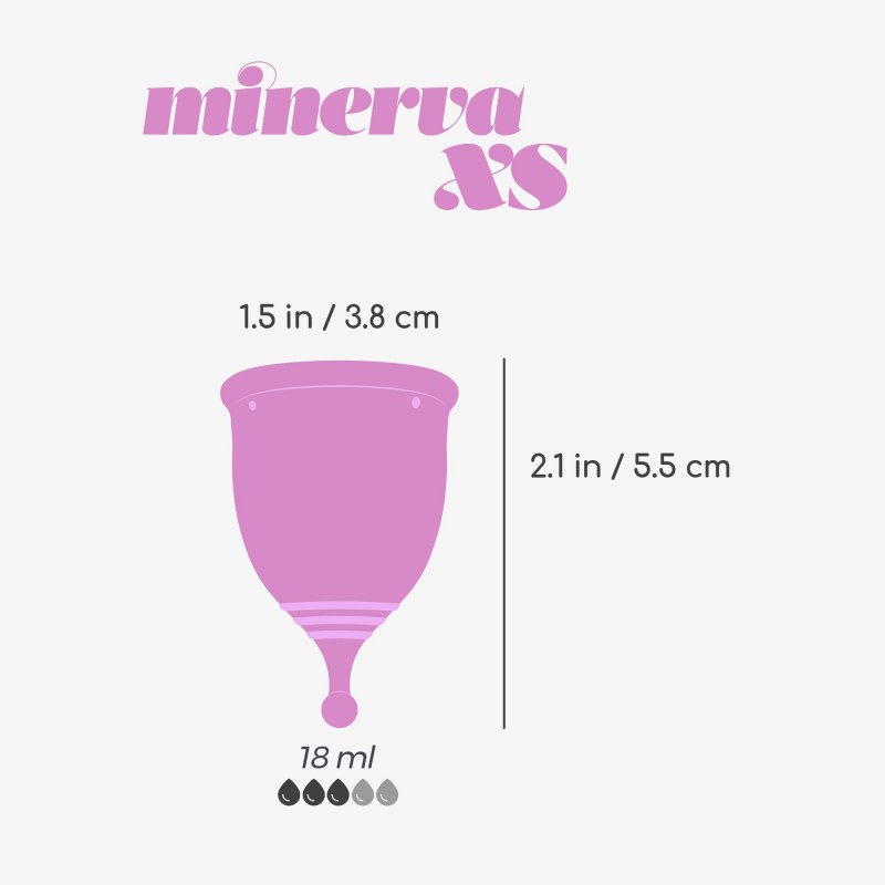 Copa Menstrual Minerva XS con Bolsa