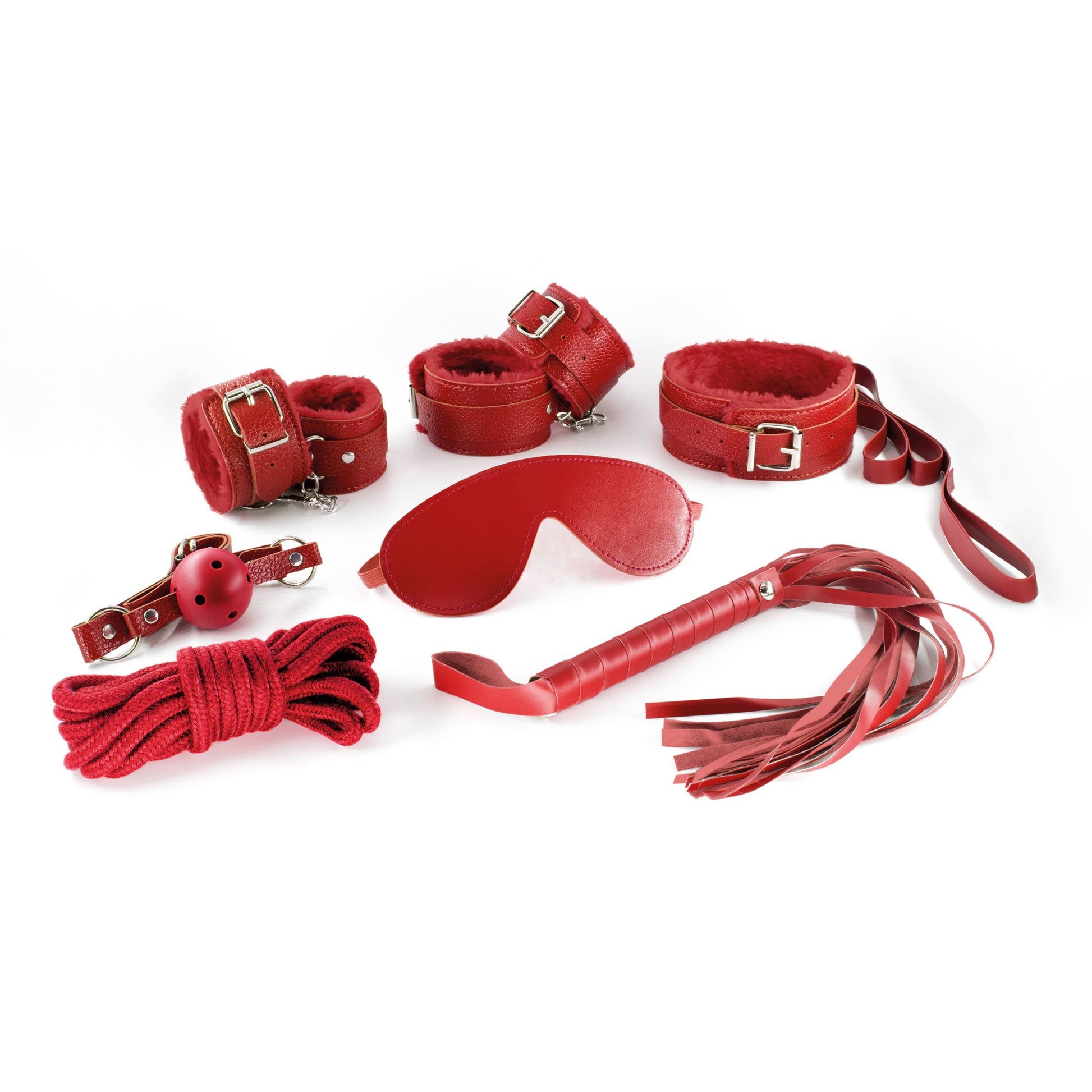 Kit Bondage 8 Piezas Rojo