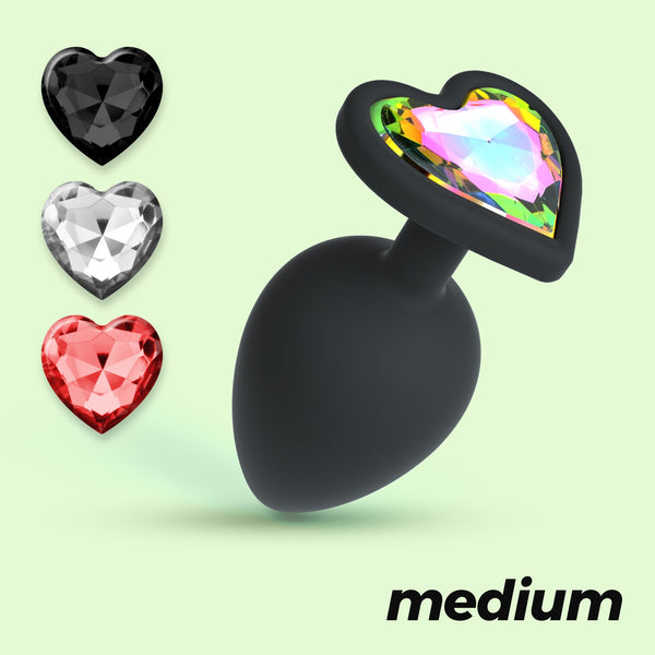 Cuore Mediano con 4 joyas intercambiables