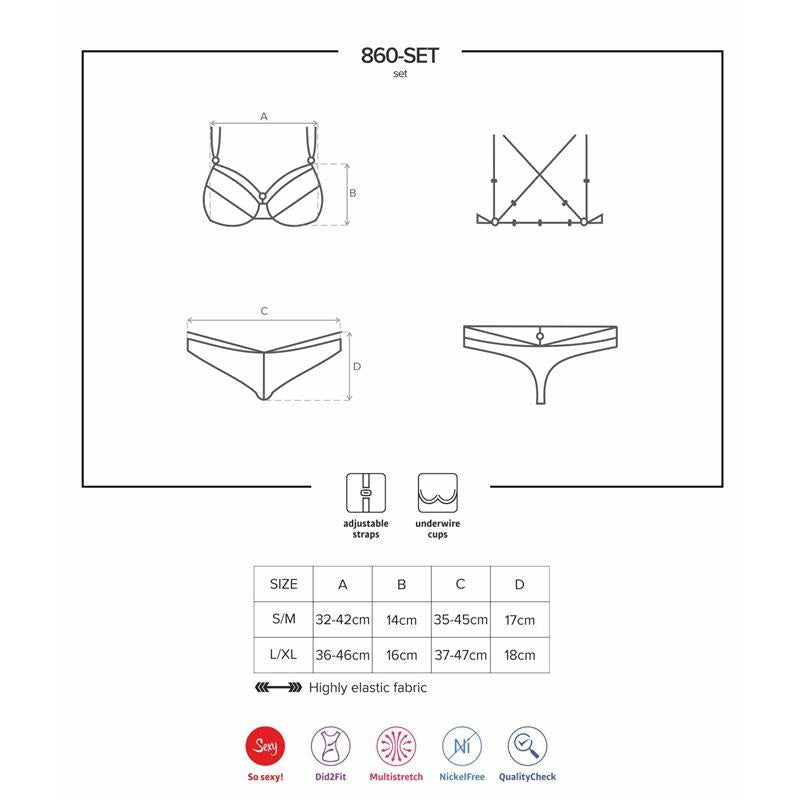 860 - SET - 2 Set 2 Piezas Blanco - Kinkyloov