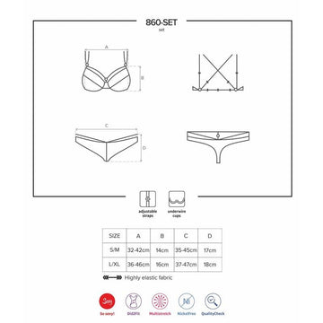 860 - SET - 2 Set 2 Piezas Blanco - Kinkyloov