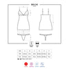 865 - CHE - 1 Chemise y Tanga Color Negro - Kinkyloov