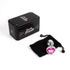 Plug Anal de Metal Corazón Fuchsia Talla S