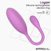 Logan Huevo Vibrador con APP Unibody Púrpura