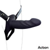 Arnés Strap-On con Dildo Hueco Silicona Premium Talla S Negro