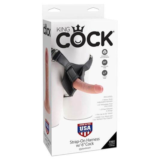 Arnes Ajustable con Dildo 6 - Color Natural - Kinkyloov