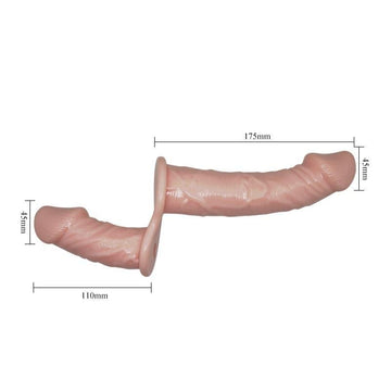 Arnés Dildo Doble con Vibración Natural - Kinkyloov