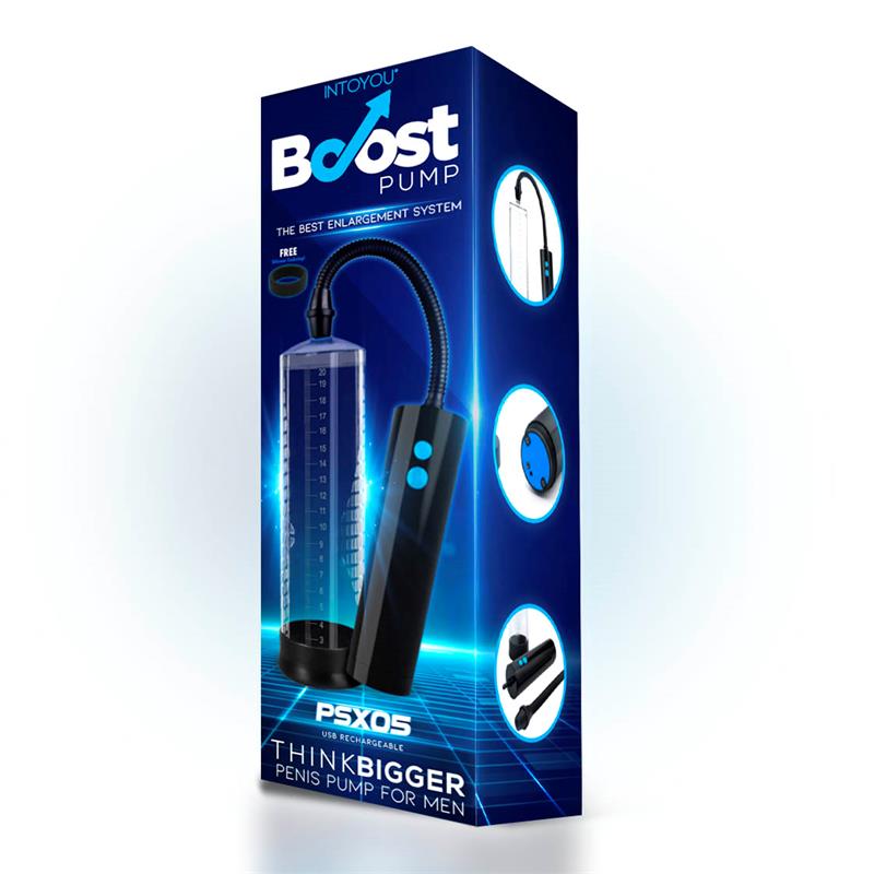 Bomba con Control Remoto para el Pene PSX05 USB Recargable Transparente - Kinkyloov
