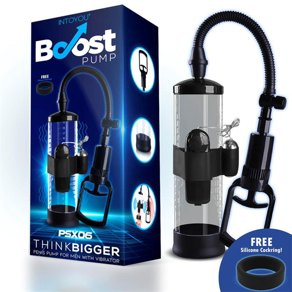 Bomba Manual para el Pene con Accesorio de Vibración PSX06 - Kinkyloov