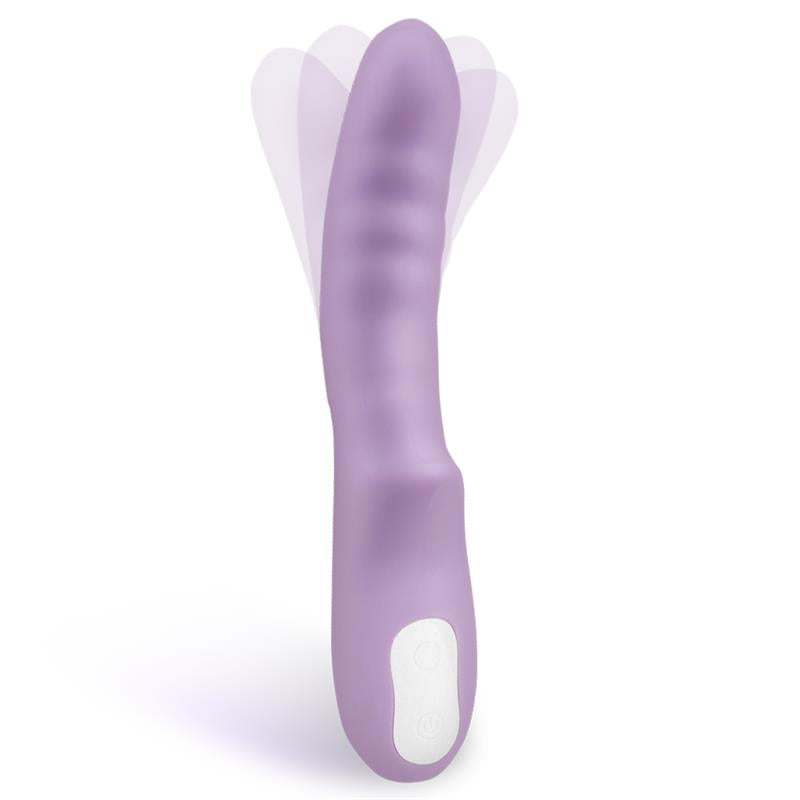 Brightpurple Vibrador y Rotador Doble Motor 360º USB Silicona