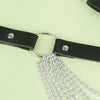 Cinturón de cadenas cuero negro talla única - Kinkyloov