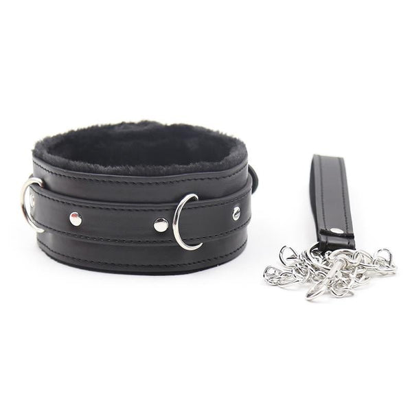 Collar con Correa de Metal Negro - Kinkyloov