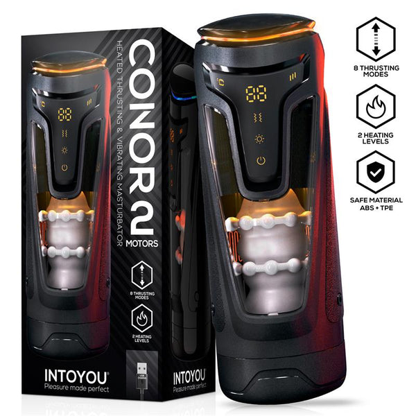 Conor Masturbador Masculino con Thrusting, Vibración y Calor - Kinkyloov