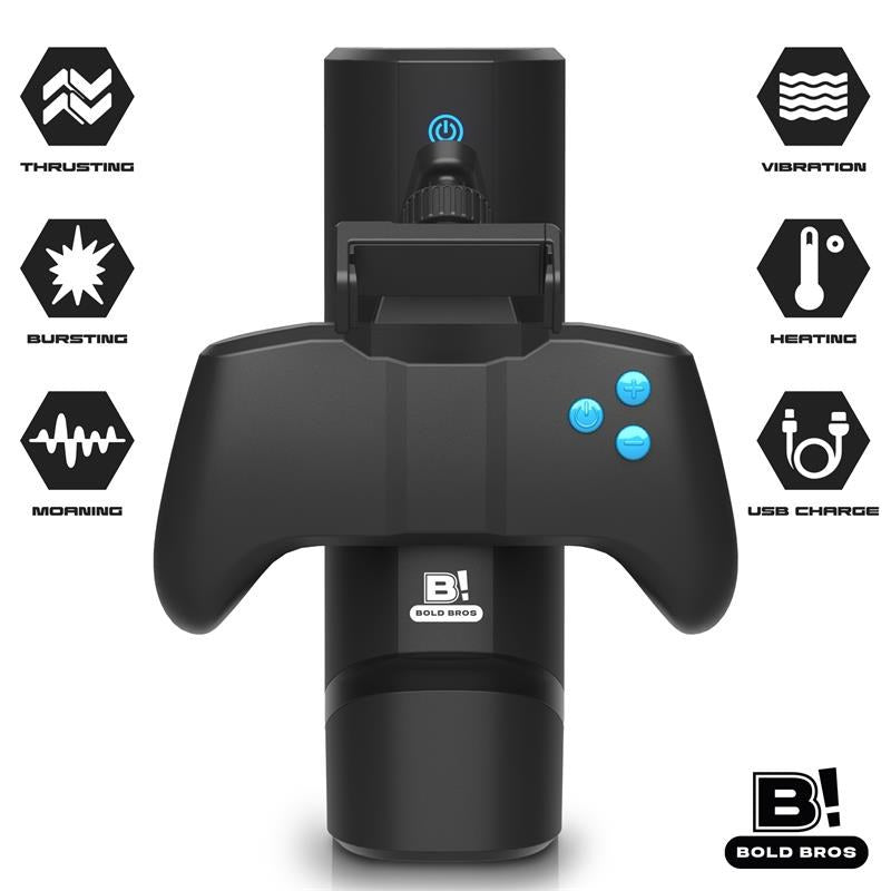 Conty Masturbador con Thrusting, Vibración y Calor Game Controller - Kinkyloov