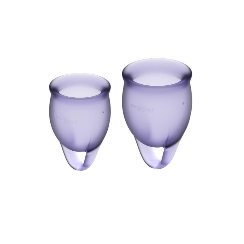 Copas Menstruales Feel Confident Lilla Pack de 2 - Kinkyloov