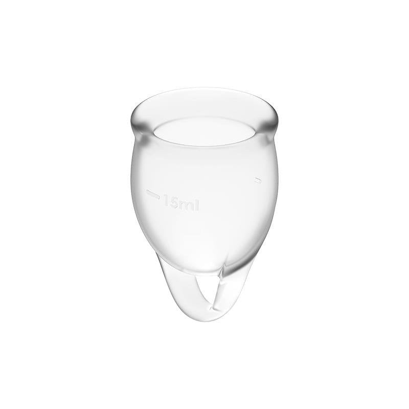 Copas Menstruales Feel Confident Transparente Pack de 2 - Kinkyloov