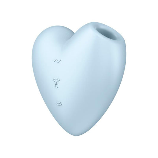 Cutie Heart Succionador de Clítoris y Vibración Azul - Kinkyloov