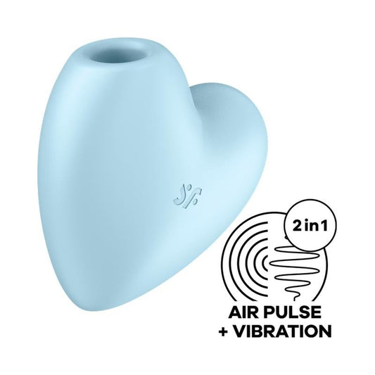 Cutie Heart Succionador de Clítoris y Vibración Azul - Kinkyloov