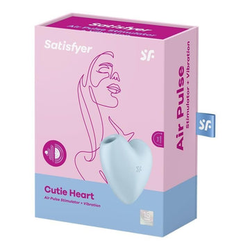 Cutie Heart Succionador de Clítoris y Vibración Azul - Kinkyloov