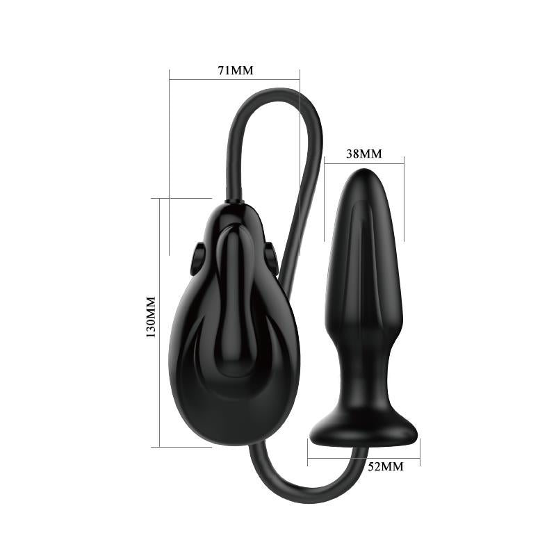 Plug Anal con Inflado Automático con Vibración