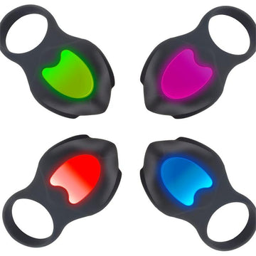 Darkblack Anillo Vibrador con Led Control Remoto USB Silicona - Kinkyloov