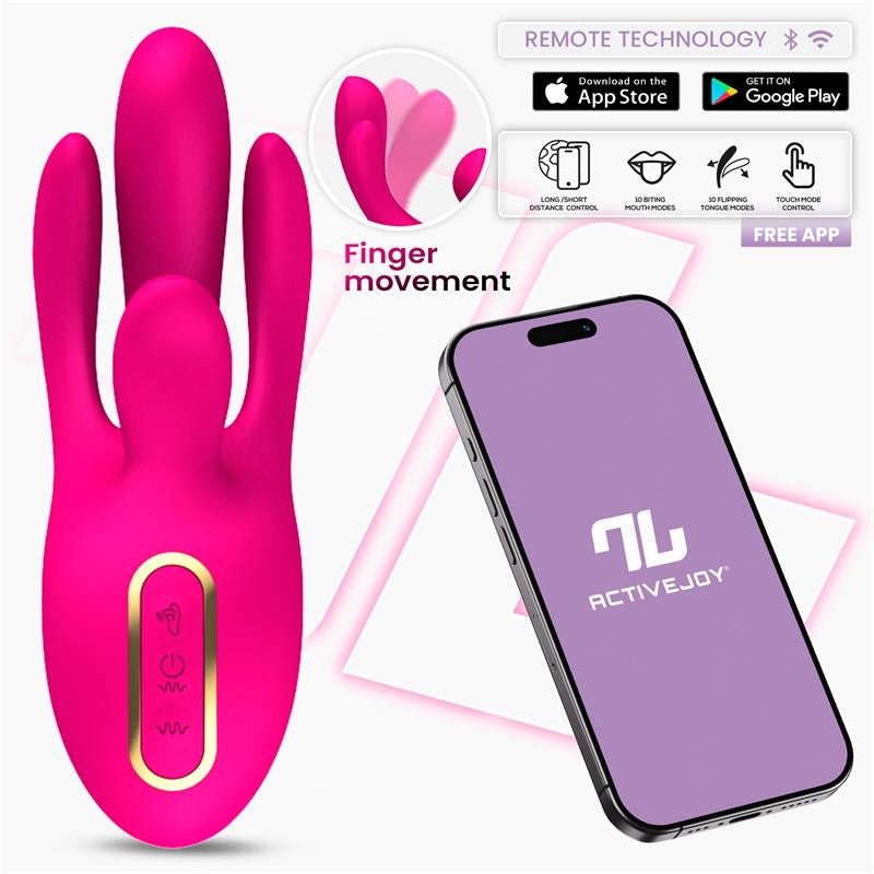 Derek Vibrador con Movimiento Finger 3 Motores y APP - Kinkyloov
