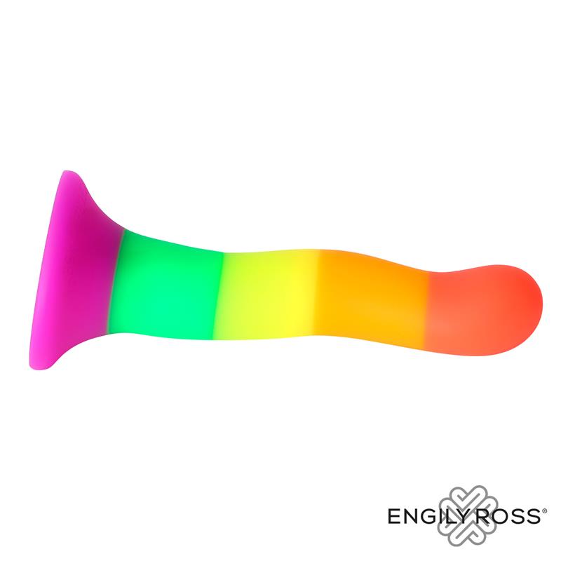 Dildo Color Arcoiris 18 cm