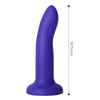 Dildo con Vibración que Cambia de Color Azul a Púrpura Talla M 17 cm - Kinkyloov