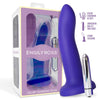 Dildo con Vibración que Cambia de Color Azul a Púrpura Talla M 17 cm - Kinkyloov