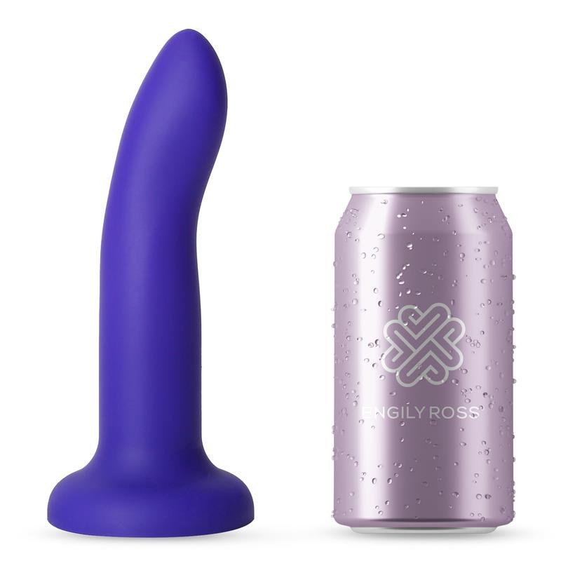 Dildo con Vibración que Cambia de Color Azul a Púrpura Talla M 17 cm - Kinkyloov