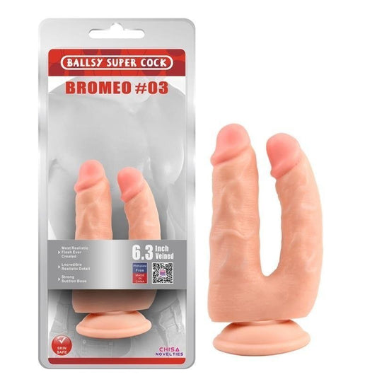 Dildo Doble Bromeo N3 Natural - Kinkyloov