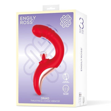 Drako Vibrador con Thrusting y Lengua Oscilante 360º - Kinkyloov