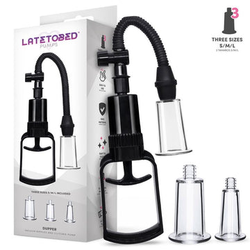 Dupper Bomba Manual para Vagina y Pezones 3 Copas - Kinkyloov
