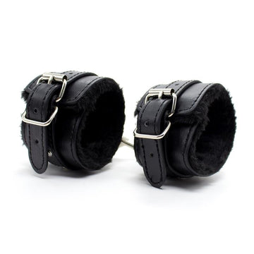 Esposas para Tobillos con Interior Acolchado 35 cm Negro - Kinkyloov