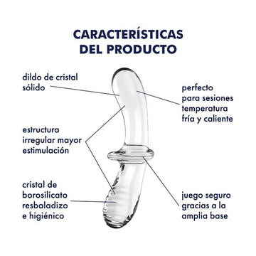 Estimulador de Cristal Double Crystal Hot and Cold Transparente - Kinkyloov