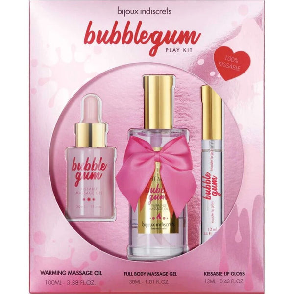 Bubblegum Play Kit con aceite, gel y brillo de labios -  Bijoux Indiscrets