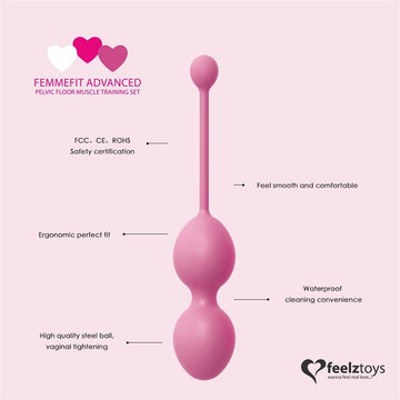 Femmefit Set 3 Bolas Ejercicios Avanzados de Suelo Pélvico - Kinkyloov