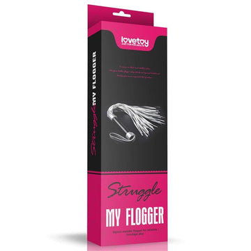Flogger Cuero Sintético Plateado y Negro - Kinkyloov