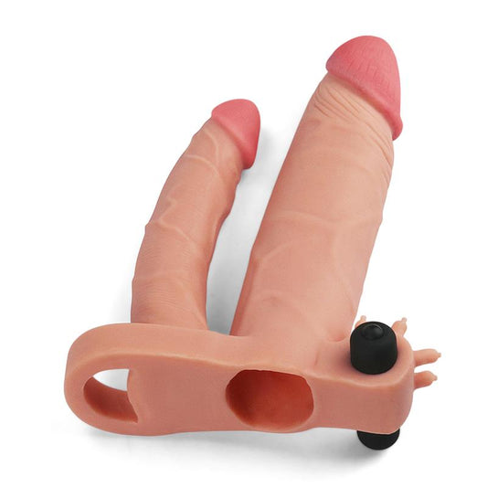 Funda para el Pene Doble con Vibración +1