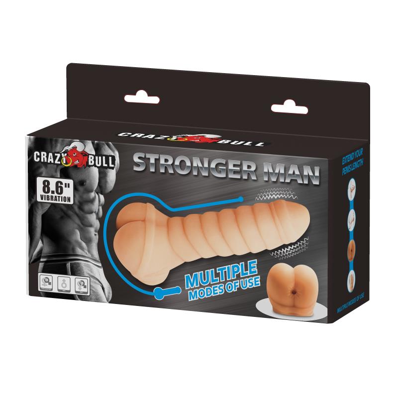 Funda para el Pene y Estimulador Stronger Man 8.6