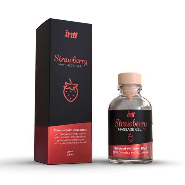 Gel de Masaje Efecto Calor Fresa 30 ml - Kinkyloov
