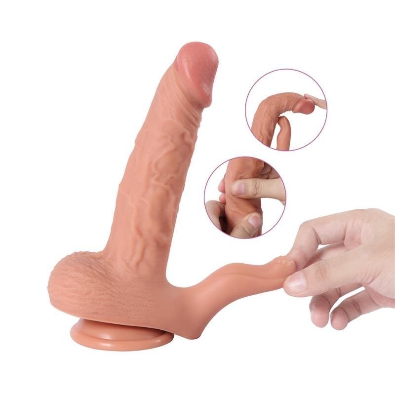 Haydon Dildo con 20 Modos de Vibración y Estimulador de Clítoris - Kinkyloov
