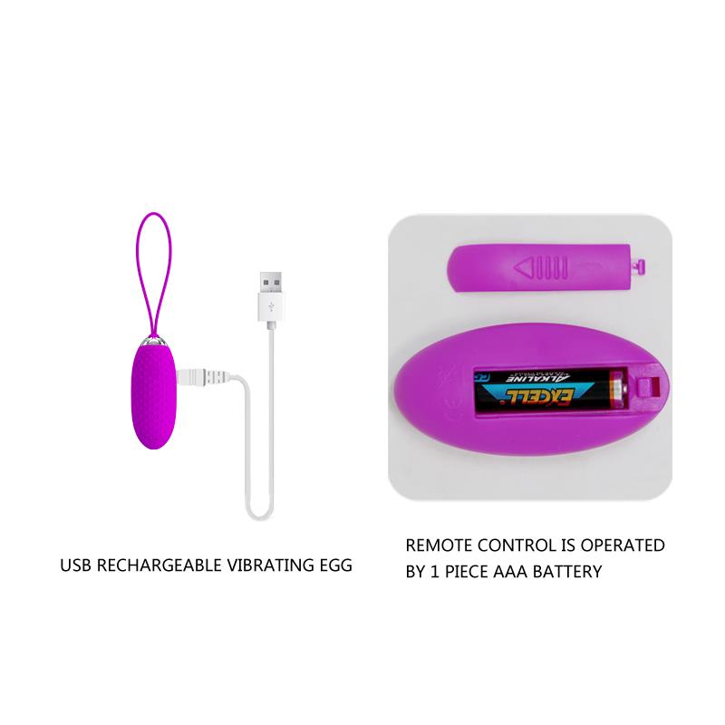 Huevo Vibrador Joanna USB Purpura