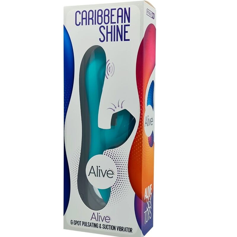 Caribbean shine vibrador & succionador azul